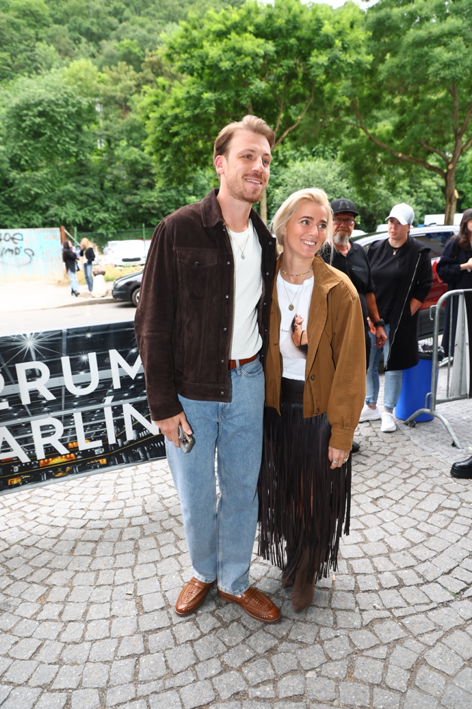 Martin Prágr a Kateřina Pokorná nešetřili úsměvy.