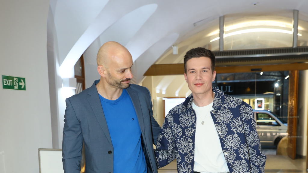 Daniel Krejčík s novým partnerem Jiřím Vymětalem.