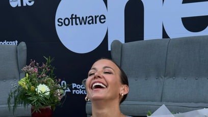 FOTO: Agáta Hanychová po vyhlášení neskrývala obrovské dojetí z prvního místa.