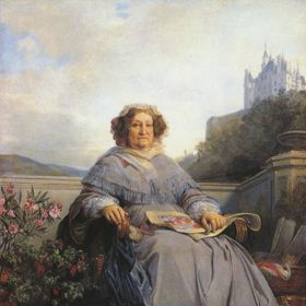 Portrét Madame Clicquot a její pravnučky Anne de Mortemart-Rochechouart, budoucí vévodkyně d'Uzès. Portrét Madame Clicquot a její pravnučky Anne de Mortemart-Rochechouart, budoucí vévodkyně d'Uzès.