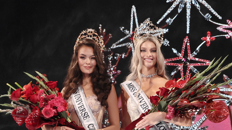 Miss Universe Česko a Slovensko Sophia Maria Osako a Marika Tremková.