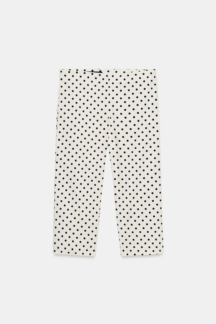 Kalhoty capri s puntíky, Zara, 699 Kč