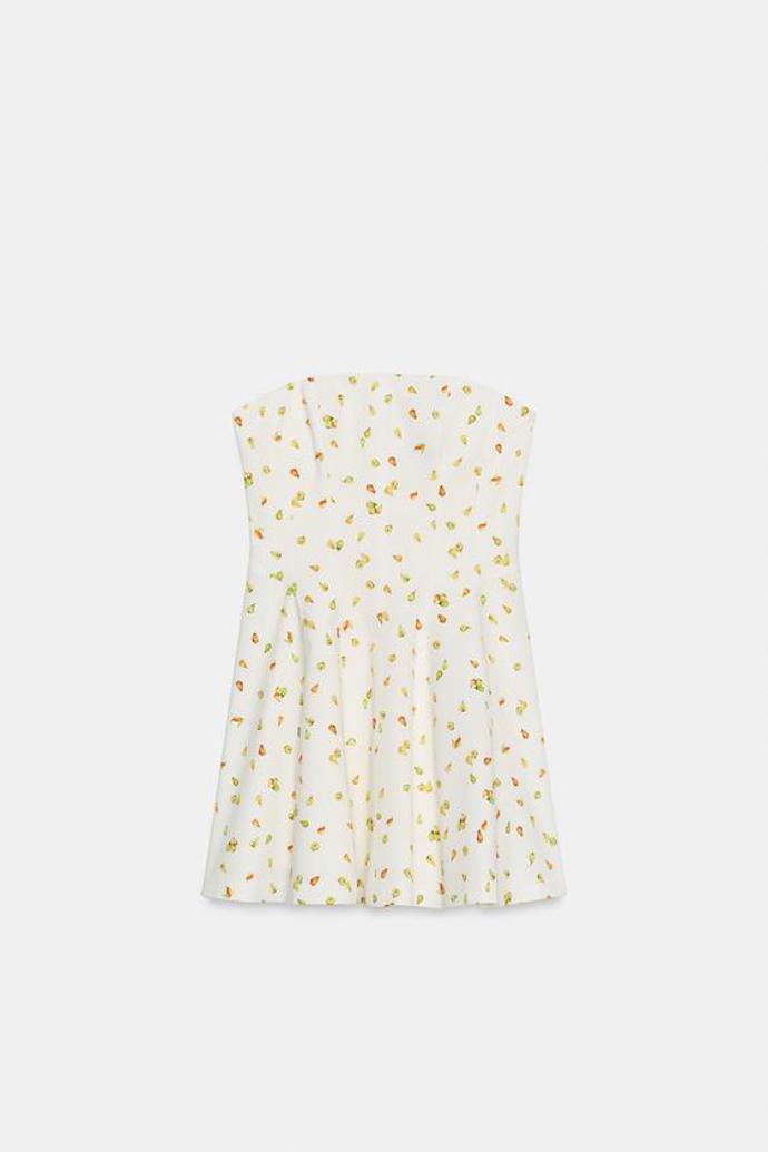 Mini šaty s ovocným vzorem, Zara, 849 Kč
