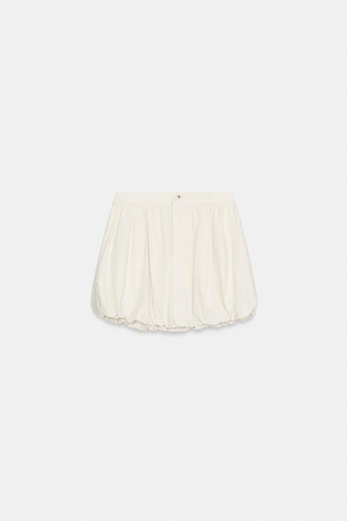 Nabíraná balonová mini sukně, Zara, 649 Kč