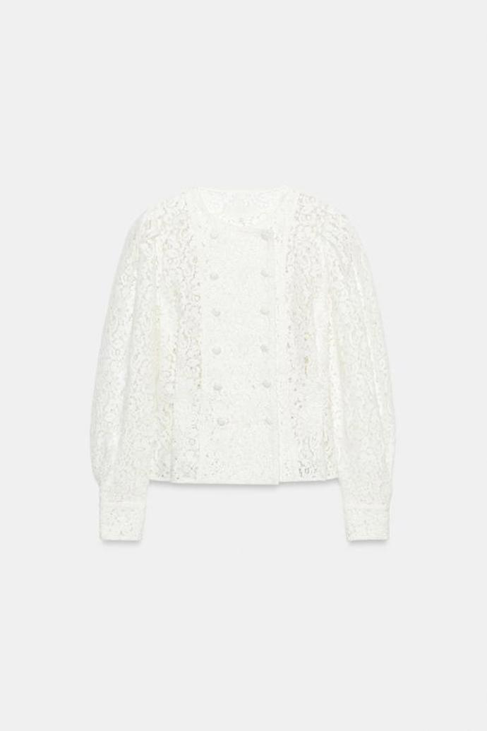 Překřížená krajková bunda, Zara, 1199 Kč