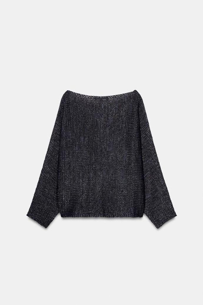 Úpletový svetr se širokými rukávy, Zara, 999 Kč