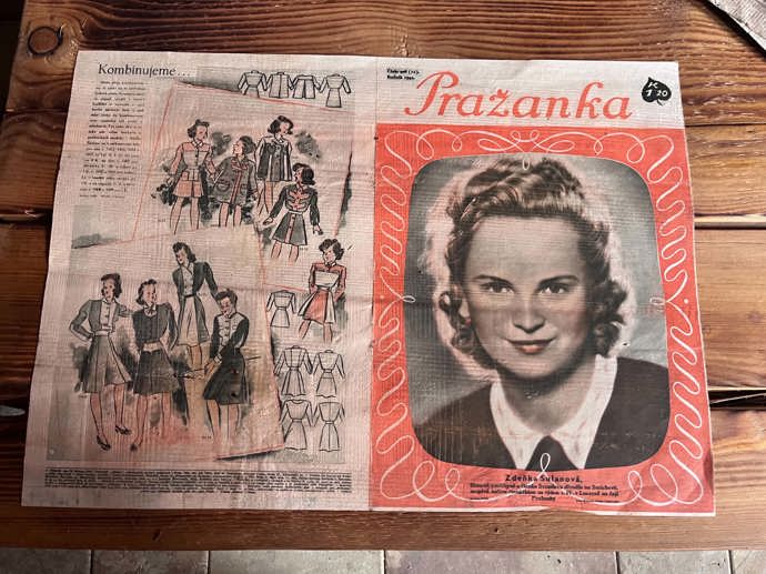 Obálka časopisu Pražanka se Zdenkou Sulanovou