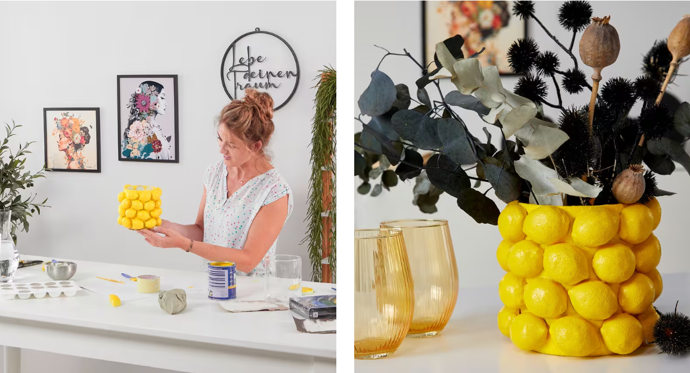 Žlutá, svěží a trochu jako z jihu Itálie. Citronová váza je DIY hit letošního léta Žlutá, svěží a trochu jako z jihu Itálie. Citronová váza je DIY hit letošního léta