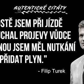 Filip Turek "vysvětluje" svou nehodu.