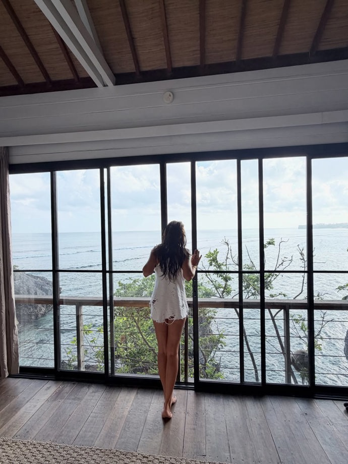 Agáta Hanychová si užívá na Bali.