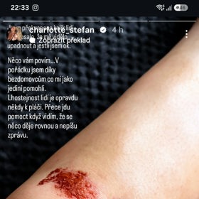 Charlotte Štiková se zranila.