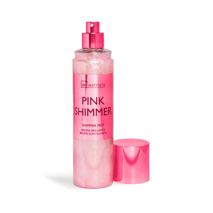 Tělový sprej se třpytkami Glow Shimmer Pink, IDC Institute, 159 Kč (150 ml), prodává drogerie teta a dm