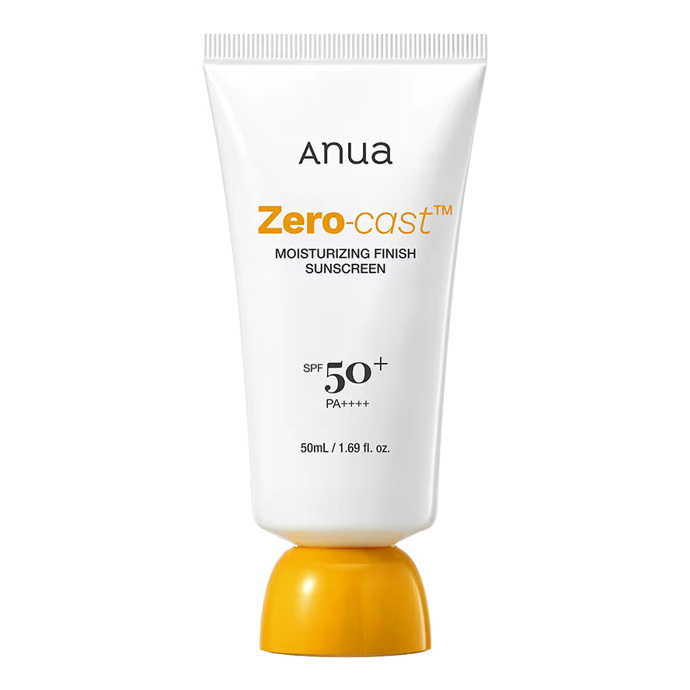 Hydratační pleťový opalovací krém Zero-Cast Moisturizing Finish Sunscreen SPF 50+, Anua, 50 ml, 490 Kč