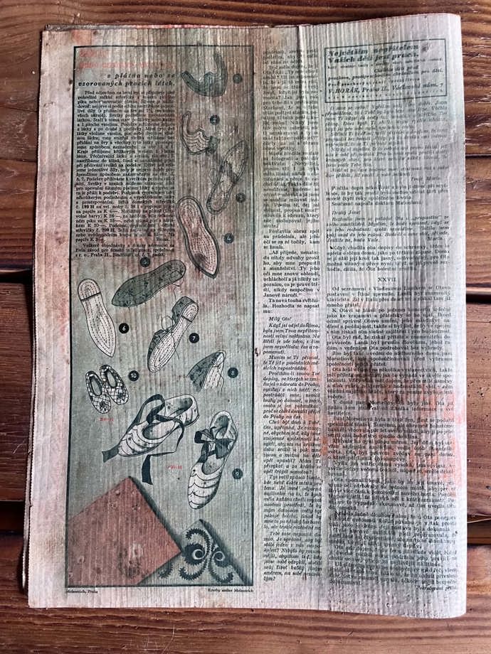Móda z roku 1940 podle zachovalých stránek ženských časopisů.