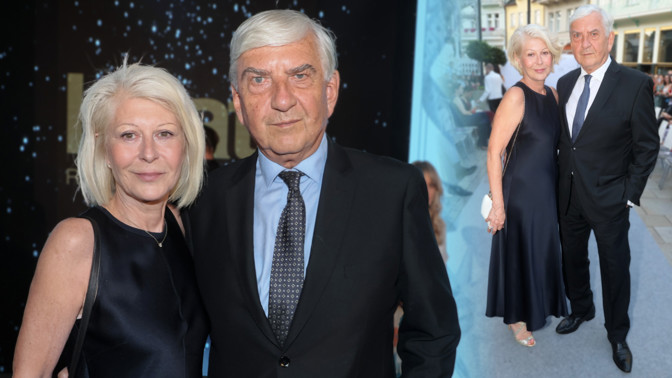 KVIFF 2026: Manželé Donutilovi ve Varech ukázali, jak nosit stejné oblečení jinak