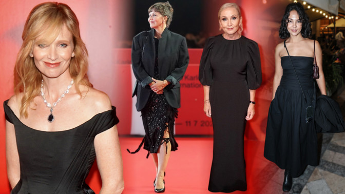 KVIFF 2026: Nejkrásnější černé róby v podání Báry Basikové i Maggie Gyllenhaal