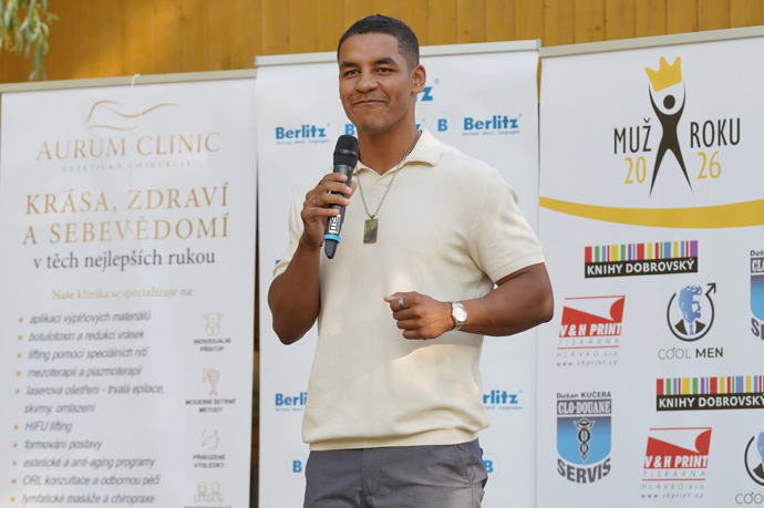 Soutěžící Oliver Laryea.