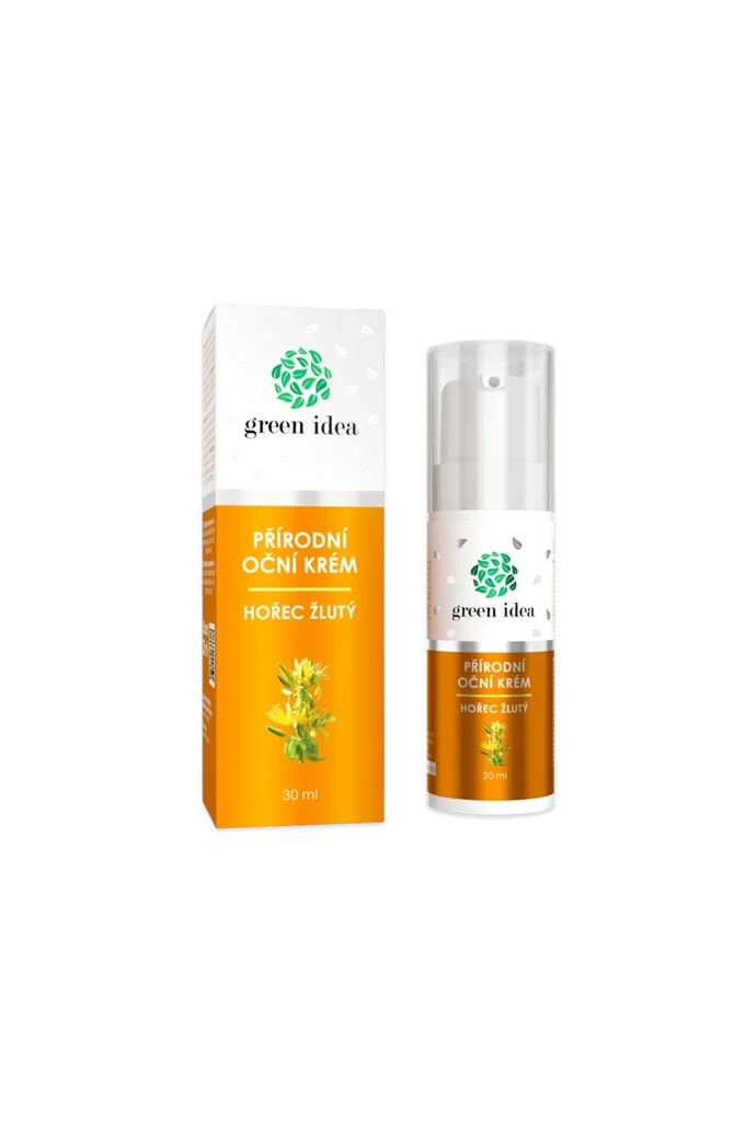 Rozjasňující a omlazující přírodní krém na oční okolí Hořec žlutý, Green Idea, 298 Kč (30 ml) Rozjasňující a omlazující přírodní krém na oční okolí Hořec žlutý, Green Idea, 298 Kč (30 ml)