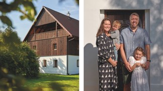 Ze zchátralé roubenky v bývalých Sudetech vznikla chalupa snů. Lucie a Jack v ní spojili českou tradici s anglickou pohodou