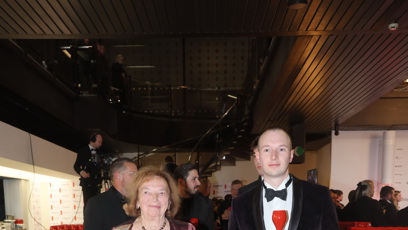 FOTO: Livia Klausová na červeném koberci.