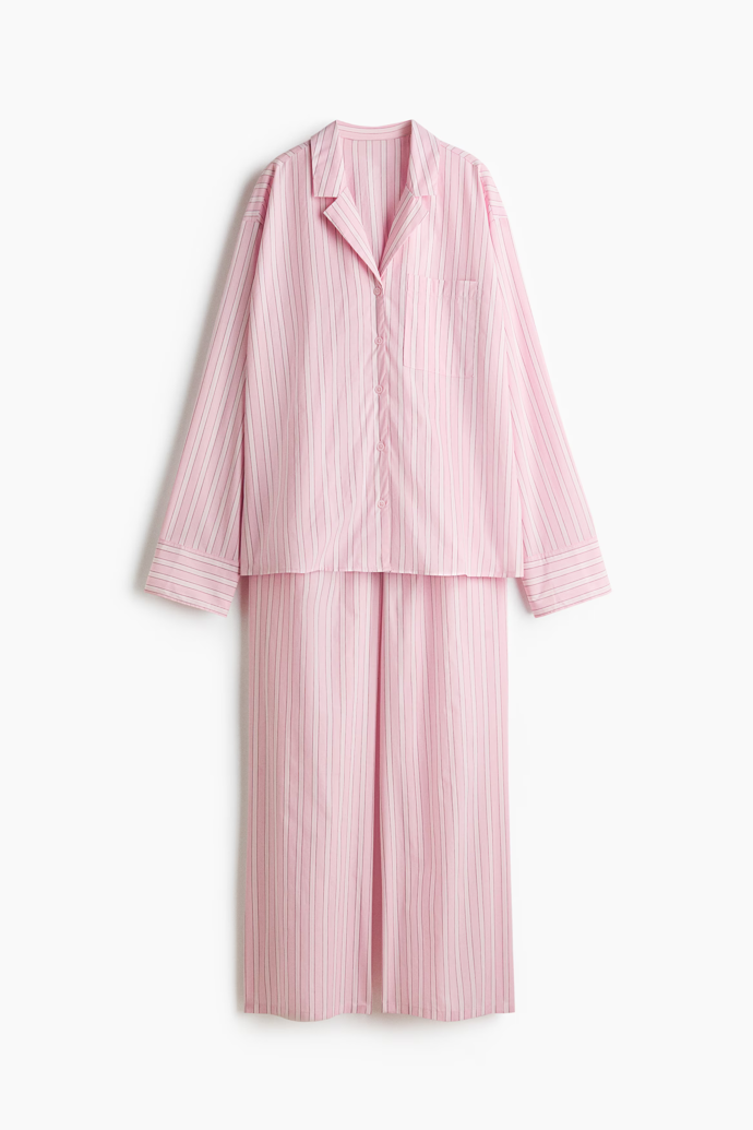 Pyžamo z bavlněného popelínu, H&M, 879 Kč