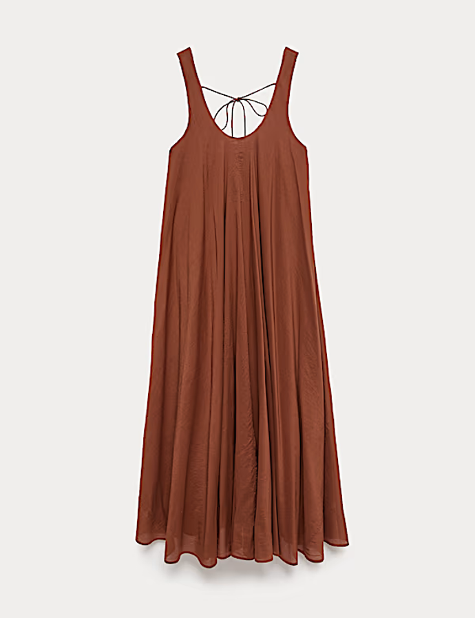 Maxi objemné plážové šaty z čisté bavlny, Marks&Spencer, 1599 Kč 