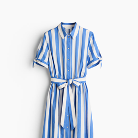 Košilové šaty s krátkým rukávem, H&M, 699 Kč