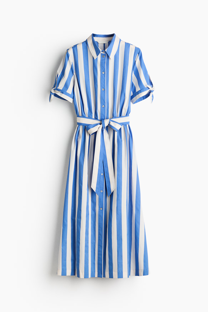 Košilové šaty s krátkým rukávem, H&M, 699 Kč