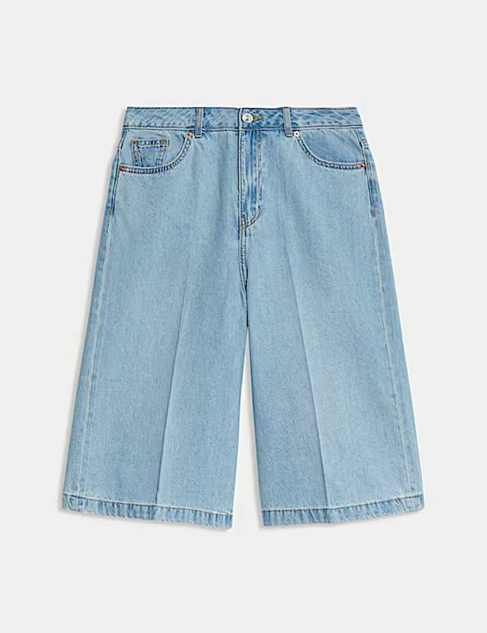 Džínové bermudové šortky, Marks&Spencer, 899 Kč