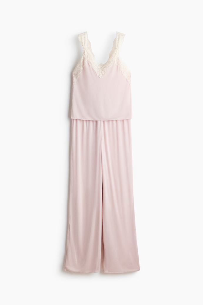 Pyžamo s krajkou, H&M, 699 Kč