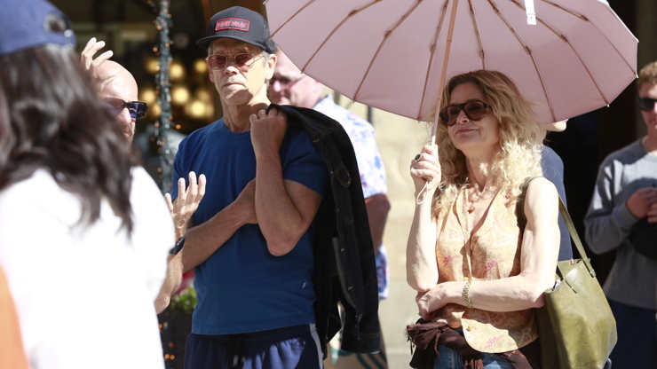 Herec Kevin Bacon a Kyra Sedgwick si užívají krásy Prahy.