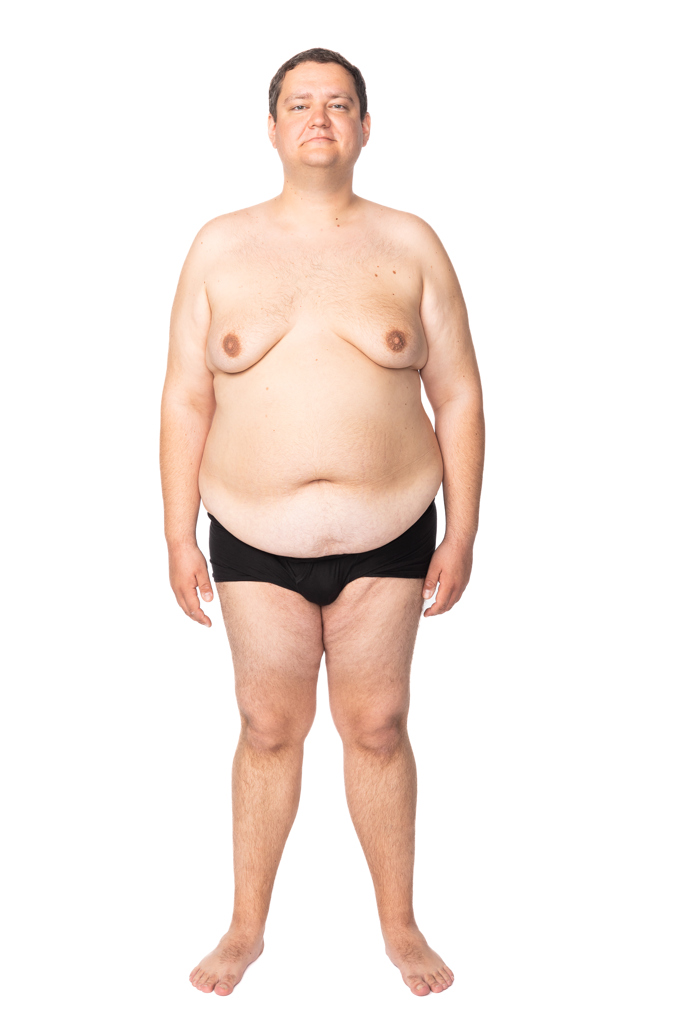 Michal před proměnou vážil 133 kilo. 
