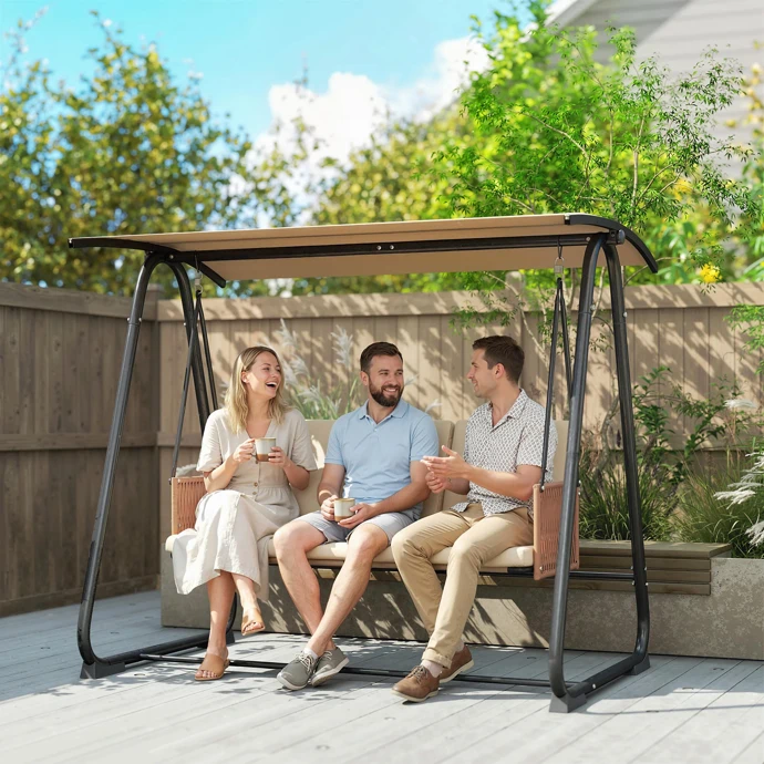 Zahradní houpačka pro 3 osoby Outsunny, 9441 Kč, aosom.eu Zahradní houpačka pro 3 osoby Outsunny, 9441 Kč, aosom.eu