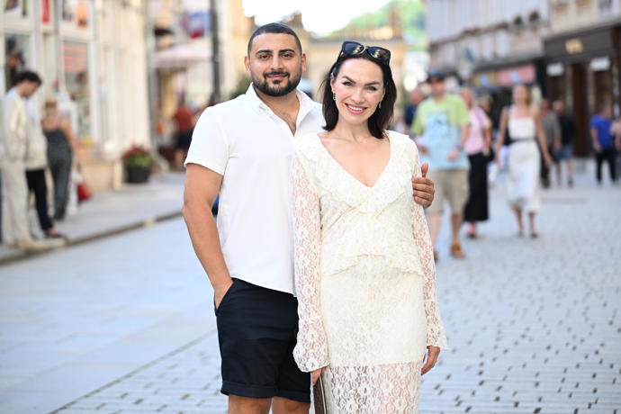 Kamila Nývltová a její partner Eddie Ramadan. 