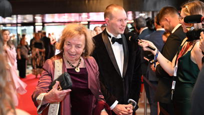 FOTO: Livia Klausová na červeném koberci.