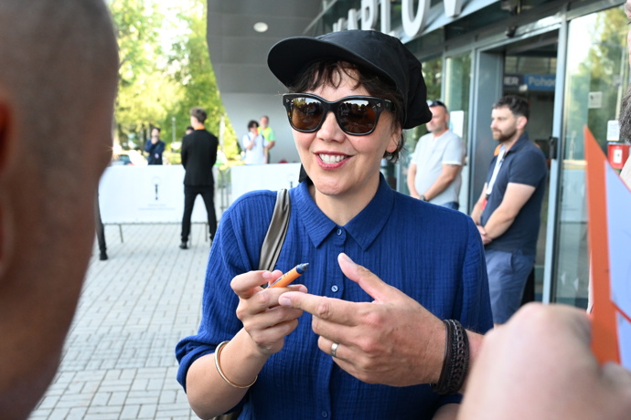Maggie Gyllenhaal v Karlových Varech.