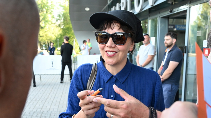 Maggie Gyllenhaal v Karlových Varech.