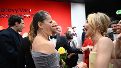 FOTO: Jana Plodková a Klára Melíšková se dobře bavily.