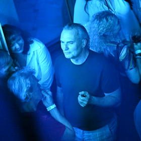 Jiří Macháček si svou party dobře užíval.