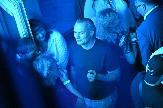 Jiří Macháček si svou party dobře užíval.