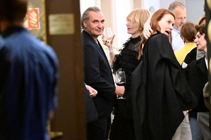 Aňa Geislerová na party v hotelu Embassy. 