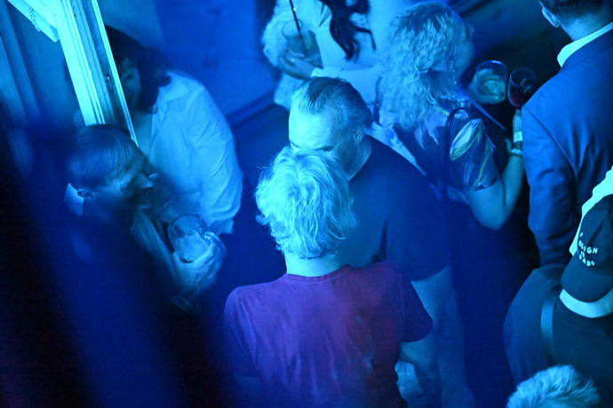 Jiří Macháček se na své party dobře bavil.