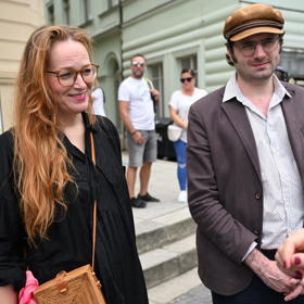 Lela Geislerová a Felix Geisler.