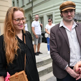 Lela Geislerová a Felix Geisler.