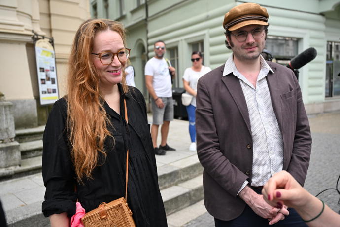 Lela Geislerová a Felix Geisler.