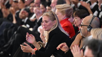 FOTO: Kateřina Bartošková byla během večera dojata k slzám, když byla řeč o jejím tatínkovi.