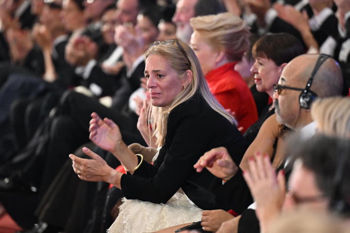 Kateřina Bartošková byla během večera dojata k slzám, když byla řeč o jejím tatínkovi.