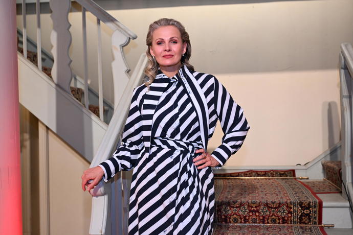 Michaela Badinková na přehlídce Martiny Pipkové Loudové.