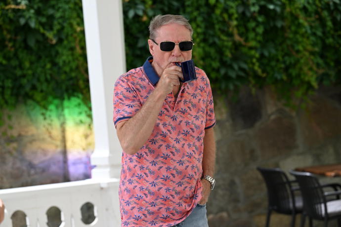 Petr Jančařík ochutnával místní prameny.