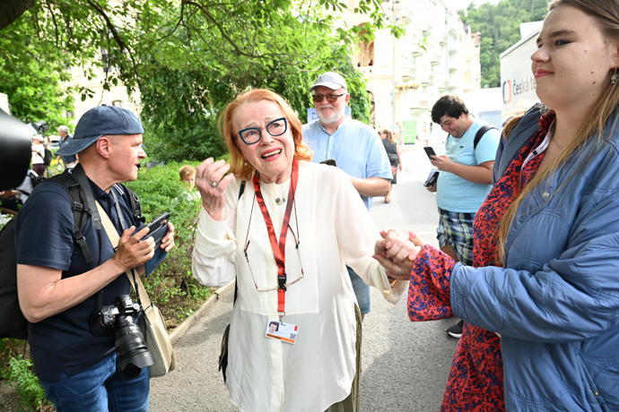 Iva Janžurová ve Varech.